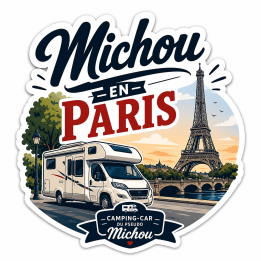🚐 Sticker Voyageur Personnalisé Premium – 10 x 10 c