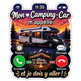 Sticker Camping-Car Premium – Design Appel Original & Fun |